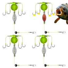 Carp Plates, Carp Fishing Equipment 4X, Catfish Bait Holder, Outdoor Sports and Leisure Accessories for Catfish Trout, Bass Octopus Yellow M