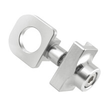Bicycle Chain Adjustment Aluminium Alloy Chain Fastener for Single Speed Wheel Bicycle Chain Tensioner Regulator Silver