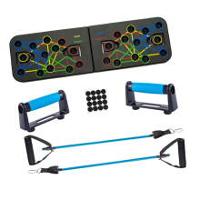 Folding Push Board Pushup Bar for Floor AntiSlip Fitness Accessories Training Equipment for Indoor Workout Back Men Women