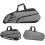 Tennis Racket Bag  Shoulder Case, Multi Racket Organiser Gray 5