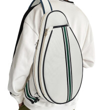 Racquet Carry Pouch Protective Tennis Equipment Bag, Inner Divider, Sturdy Handle Travel Cover For Outdoor Use