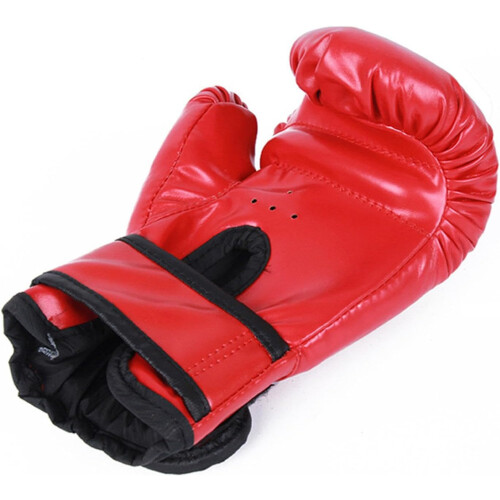 Boxing Gloves, Kids Training,  Leather, Padded, Shock Absorbing, Red Blue 1