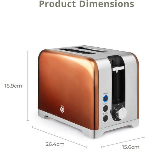 Swan Swan Solace Copper Kettle & 2 Slice Toaster Set 1