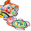 Kinder Indoor Dartboard Set Eichhörnchen Form 11