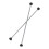 2Pcs Timpani Mallet Silikon Kunststoff 15