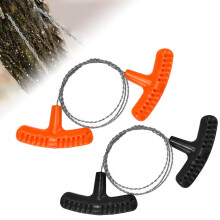 Pack of 2 Rope Saw, 76cm Steel Wire Saw, Hand Chain Saw for Wood, Pocket Saw