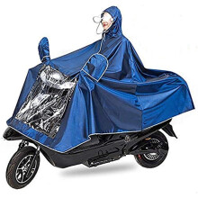 Impermeabile universale da moto, poncho allungato con visiera staccabile, taglia grande adatta alla maggior parte degli adulti, comodo e resistente,