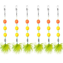 6 Piece Carp Fishing Hair Rigs Set, Curved Carp Hooks, Barbed Fishing Hooks, Carp Hooks, Handmade Carp Rigs, Fishing Accessories, 6 8