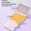 Mini Paint Palette Small Paint Storage Case For Art Travel-Pink 7