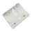Notebook Cover Clear PVC Rings Binder Cover for Small-white 1