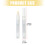 Pack of 10 Fine Tip Empty Markers Ensuring-Acrylic pen tip 3