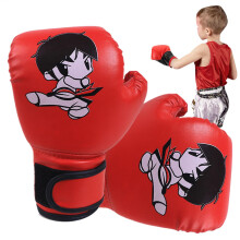 Youth Boxing Gloves, 's Stamping Gloves, Cartoon Leather Heavy Bag Gloves for Kids 312