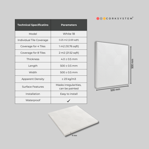 White 18 Ceiling and Wall Decorative Panels 2m2 1