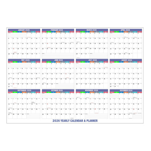 2026 English Wall Calendar For Daily Learning And-Simple M