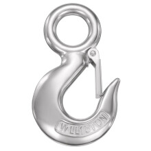 Slip Hooks 53/32In 316 Stainless Steel Chain Grab Hooks, 3307 Lbs Capacity Eye Lifting Snap Hook Truck Trailer Crane