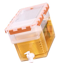 Iced Beverage Container Leak Proof Fridge Dispenser-apricot 6L
