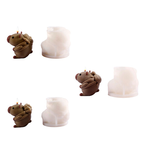 Silicone Mousse Cake Mold 3D Capybara Shape Chocolate Baking-2 1