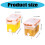 Refrigerator Beverage Dispenser Leak Proof Plastic-apricot 3.5L 3