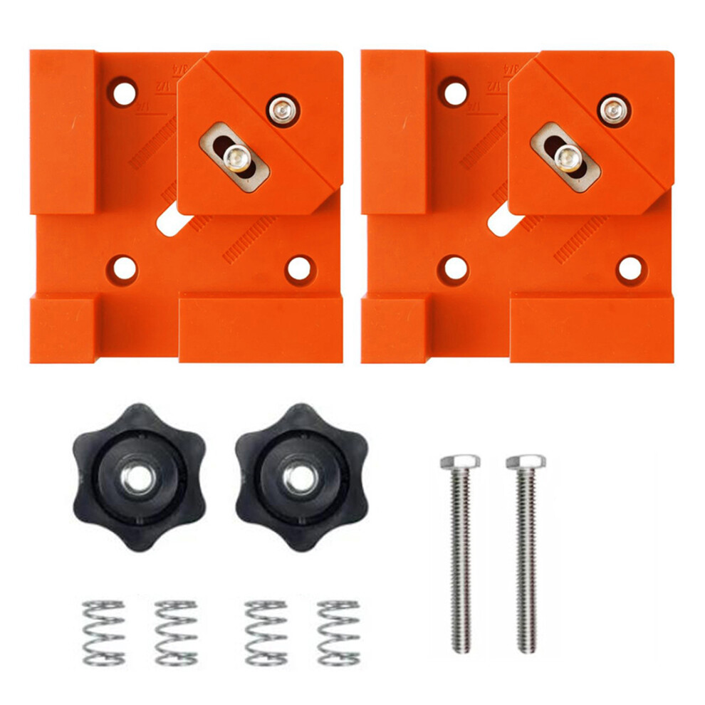 2Pieces Heavy Duty 90 Degree Corner Clamps For-Orange Color 7696000985510
