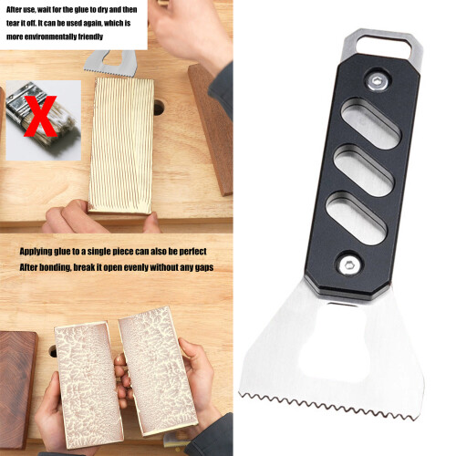 Multipurpose Glues Spreading Tool Aluminum Alloys Handle-black 1