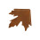 Leather Bookmarks In Maple Leaf Shape Elegant Design-Dark Brown 1
