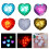 12pcs Glowing Heart Ice Cubes with LED Light for-Yellow 2