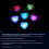12pcs Glowing Heart Ice Cubes with LED Light for-Yellow 6