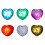 12pcs Glowing Heart Ice Cubes with LED Light for-Yellow 3