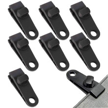 Sichere Planenclips, robuste Verriegelungsmechanik mit Rändelschraube für Outdoor-Camping, Planenclips mit Krokodilmaulzähnen für Zelte, Markisen