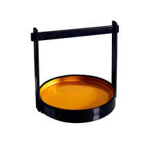 Salad Serving Tray Fruit Basket Handheld Sashimi Sushi-golden L