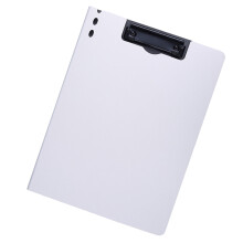 Flipping Clipboard With Vertical Metal Clip Documents-White