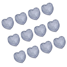 Pack of 12 LED Heart Ice Cubes Water Activated Flashing-White