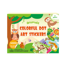Safe And Reusable Cartoon Theme Dot Art Sticker Set For-animal