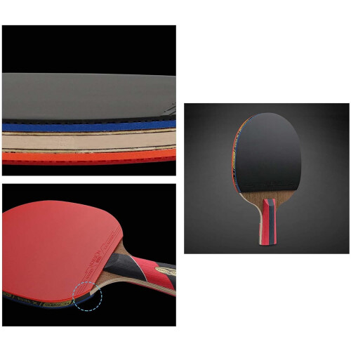 Professional training table tennis racket, Arc Circle Fast attack with storage bag 1