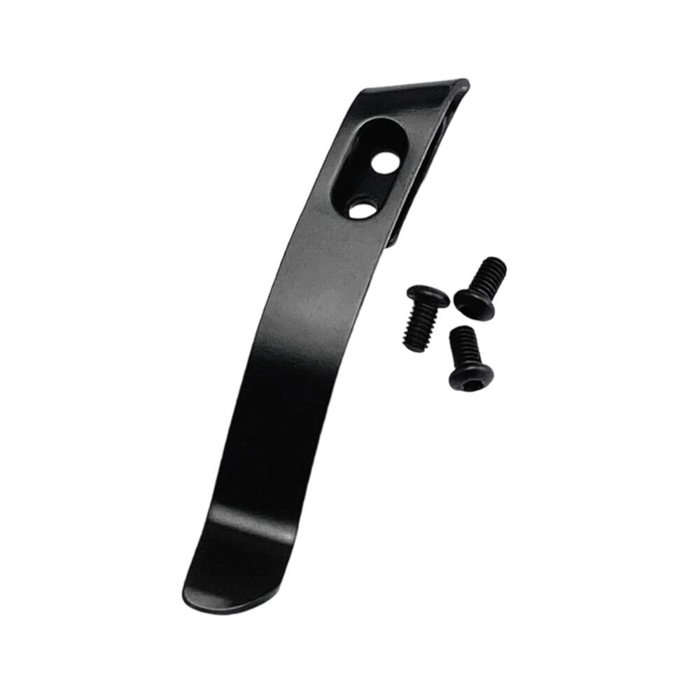 Back Clip With 3Pcs Screws For Diy Folding Pocket Slicer-Black 7696000985978