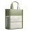 High Capacity File Storage Bag Handheld Canvas Book Bag-Green 1