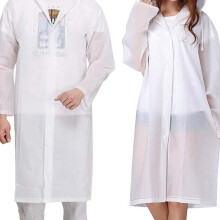 Ponchos de pluie réutilisables, lot de 2, imperméables d'urgence en EVA transparent, résistants et imperméables, parfaits pour les activités de