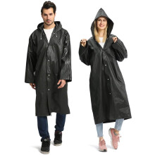 Conjunto de 2 capas de chuva reutilizáveis para adultos, ponchos leves e portáteis com capuz ajustável, secagem rápida, perfeitos para atividades