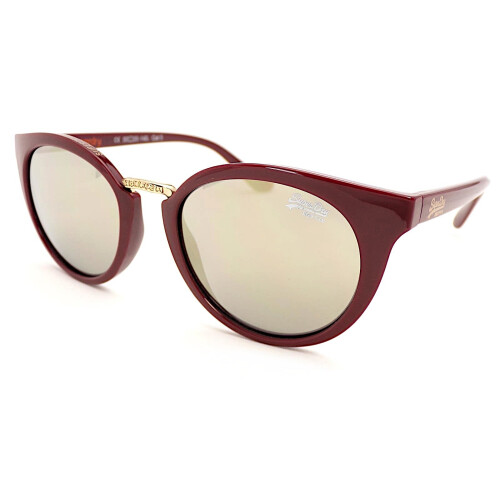 Superdry SUPERDRY Sunglasses GIRLFRIEND Deep Red with Gold Mirrored Lenses 162