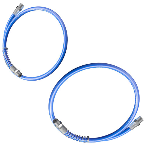 2pcs Quick Releases Grease Guns Hose Threaded Coupling-80CM 1