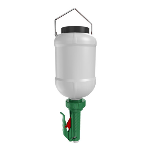 Large Capacity Plastic Sauce Dispenser Hanging-Green Circular