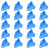 Multipurpose Plastic Shims Pack Of 20 Two Head Design-Blue 1