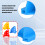 Multipurpose Plastic Shims Pack Of 20 Two Head Design-Blue 6