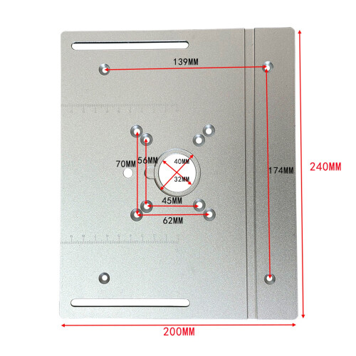 Aluminum Router Lift System With Insert Plate For 65mm Motors 2