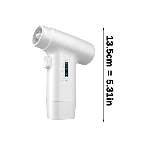 Portable Handheld Fan Rechargeable Cordless Air Blower-White 2