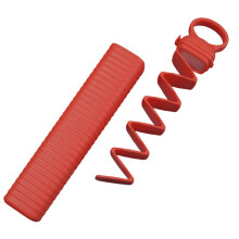 Portable Ice Cubes Tray With Hanging Hole Easy Releases-Red