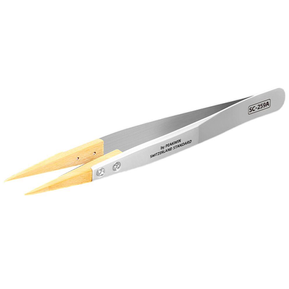 Accuracy Anti Magnetic Boxwood Tweezer For Watch Repair And 7696000990460