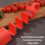 Portable Ice Cubes Tray With Hanging Hole Easy Releases-Red 5