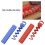 Portable Ice Cubes Tray With Hanging Hole Easy Releases-Red 4