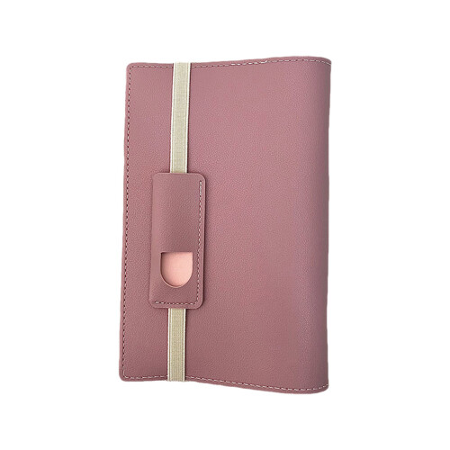 A6 PU Leather Cover Notepad Portable Pocket-lotus root starch